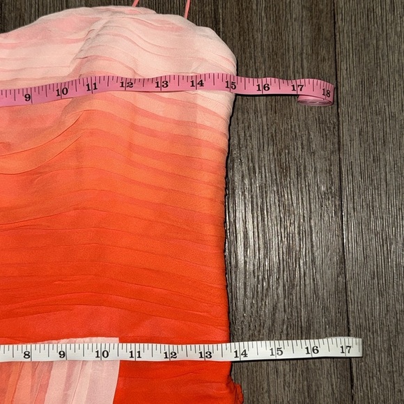 Erin Fetherston Valarie Orange Ombre Silk Mini Dress - Picture 8 of 9